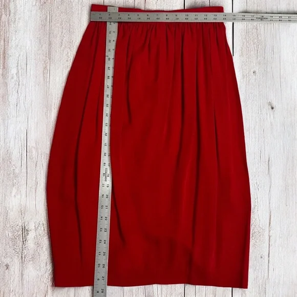 Vintage 80’s Nicole Miller Women’s 2-Piece Red Blazer Skirt Suit Set ~ Size 10 - Picture 10 of 10